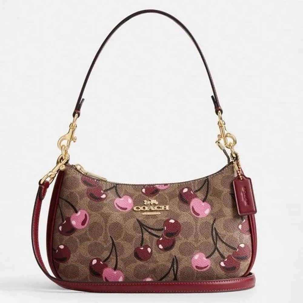 Coach CY694 Teri Shoulder Bag In Signature Canvas With Cherry Print 0.jpg