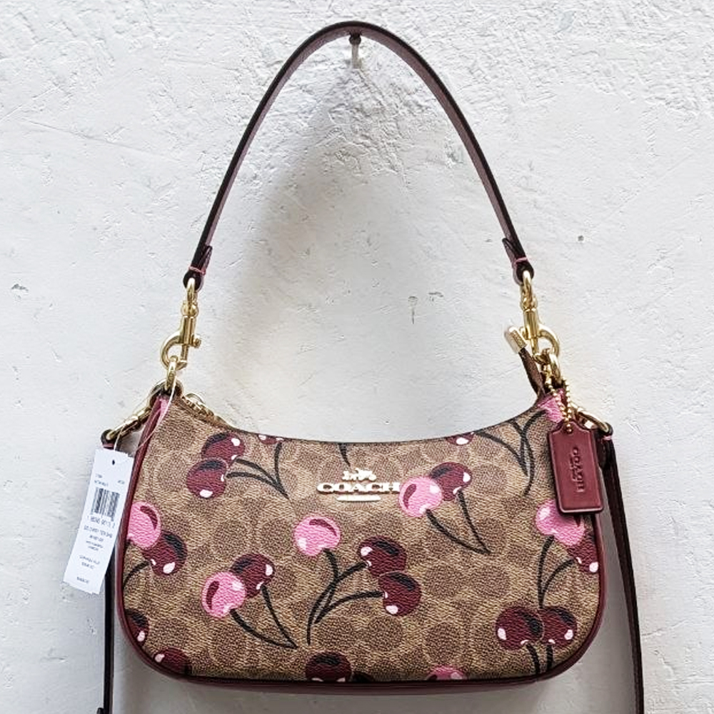 Coach CY694 Teri Shoulder Bag In Signature Canvas With Cherry Print 0.jpg