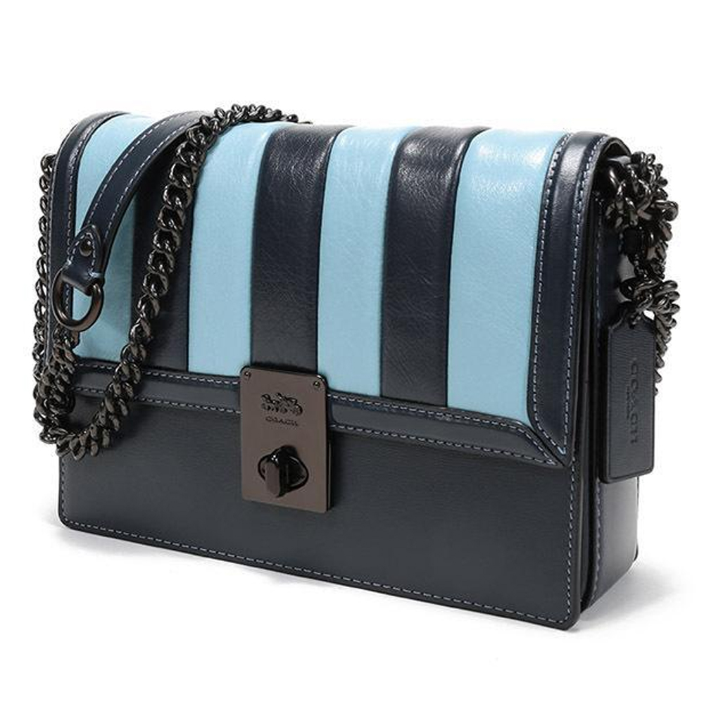 Coach 739 Hutton Shoulder Bag with Colourblock Quilting in Leather Denim 21.jpg