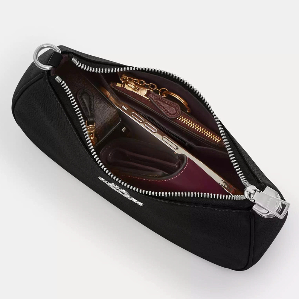 Coach CV934 RFB Teri SHB Black Leather Silver Logo 21.jpg