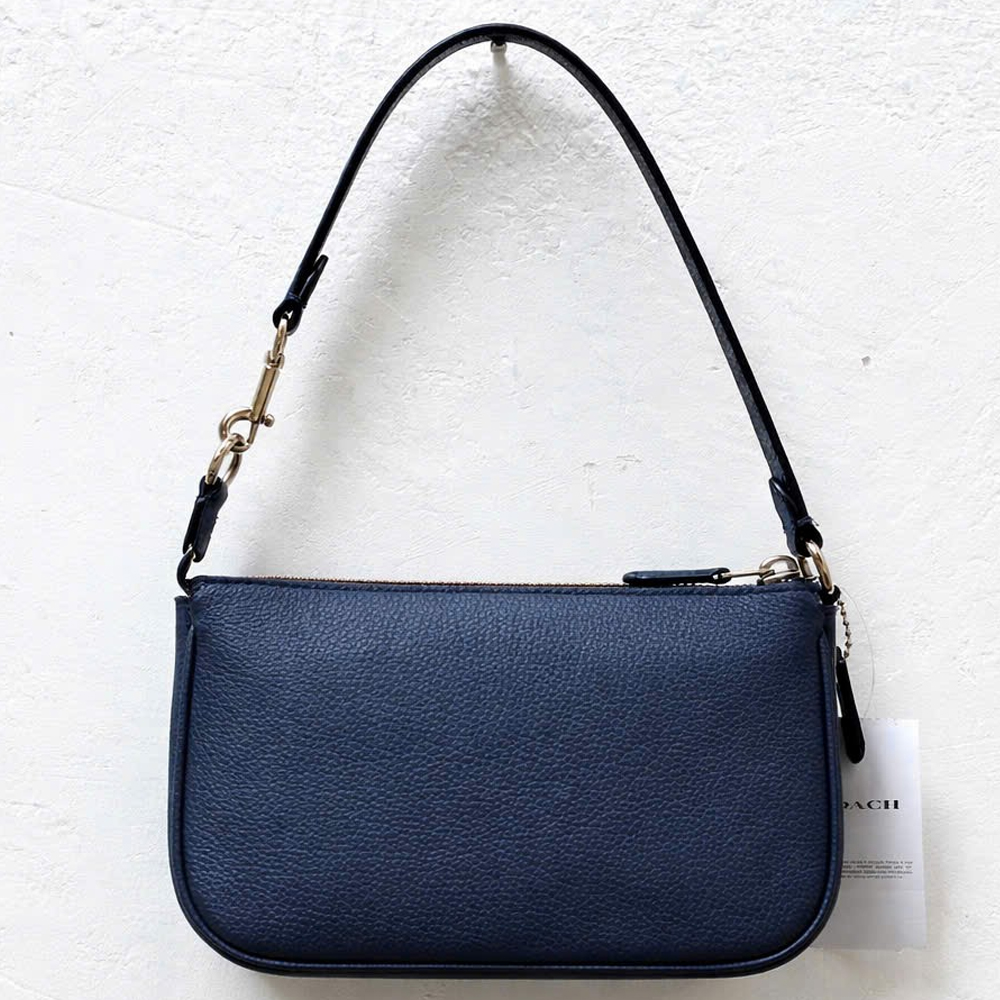 Coach C1985 SVBLK Nolita 19 Leather Silver Denim 6.jpg