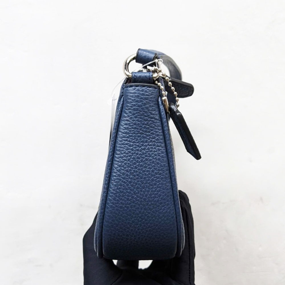 Coach C1985 SVBLK Nolita 19 Leather Silver Denim 6.jpg
