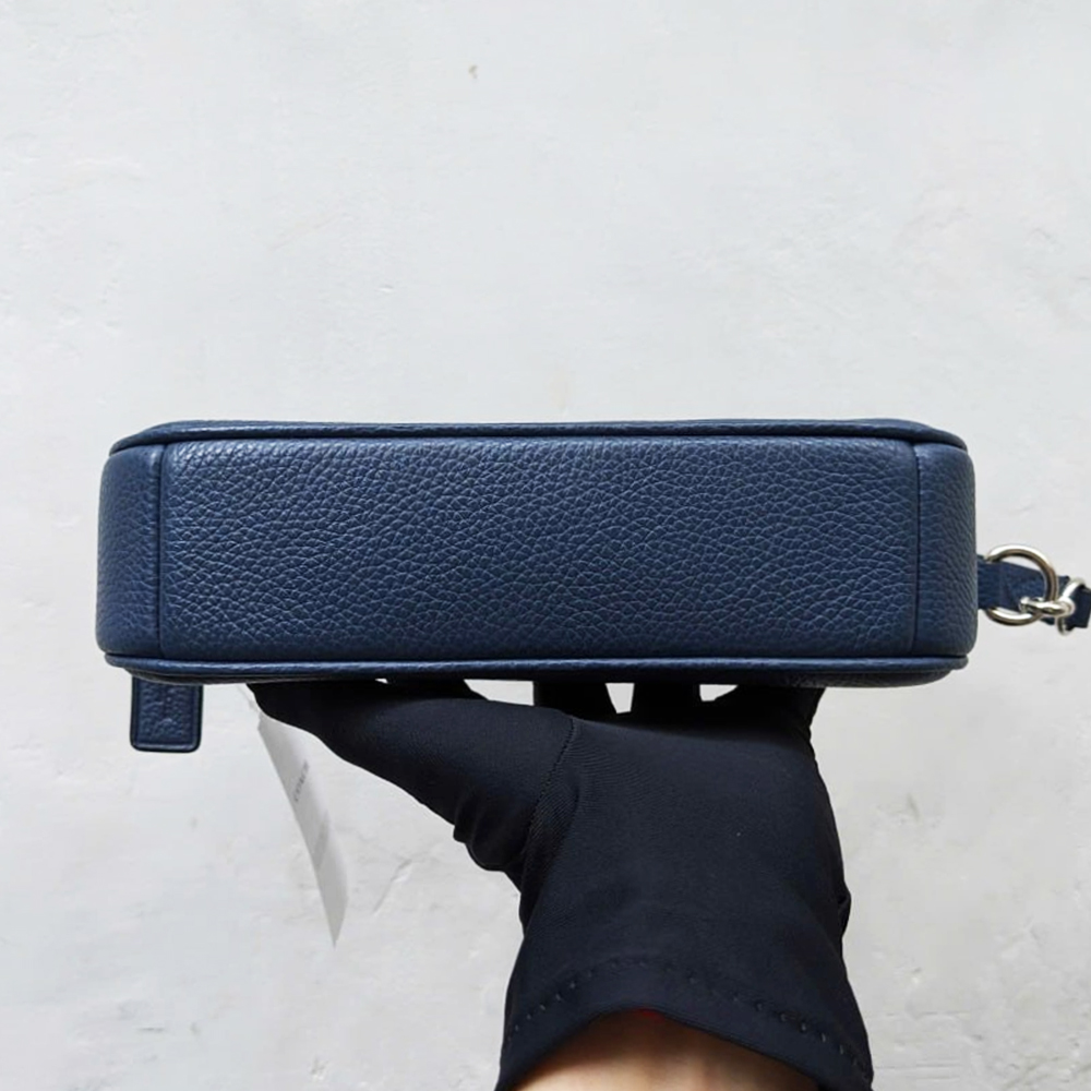 Coach C1985 SVBLK Nolita 19 Leather Silver Denim 6.jpg