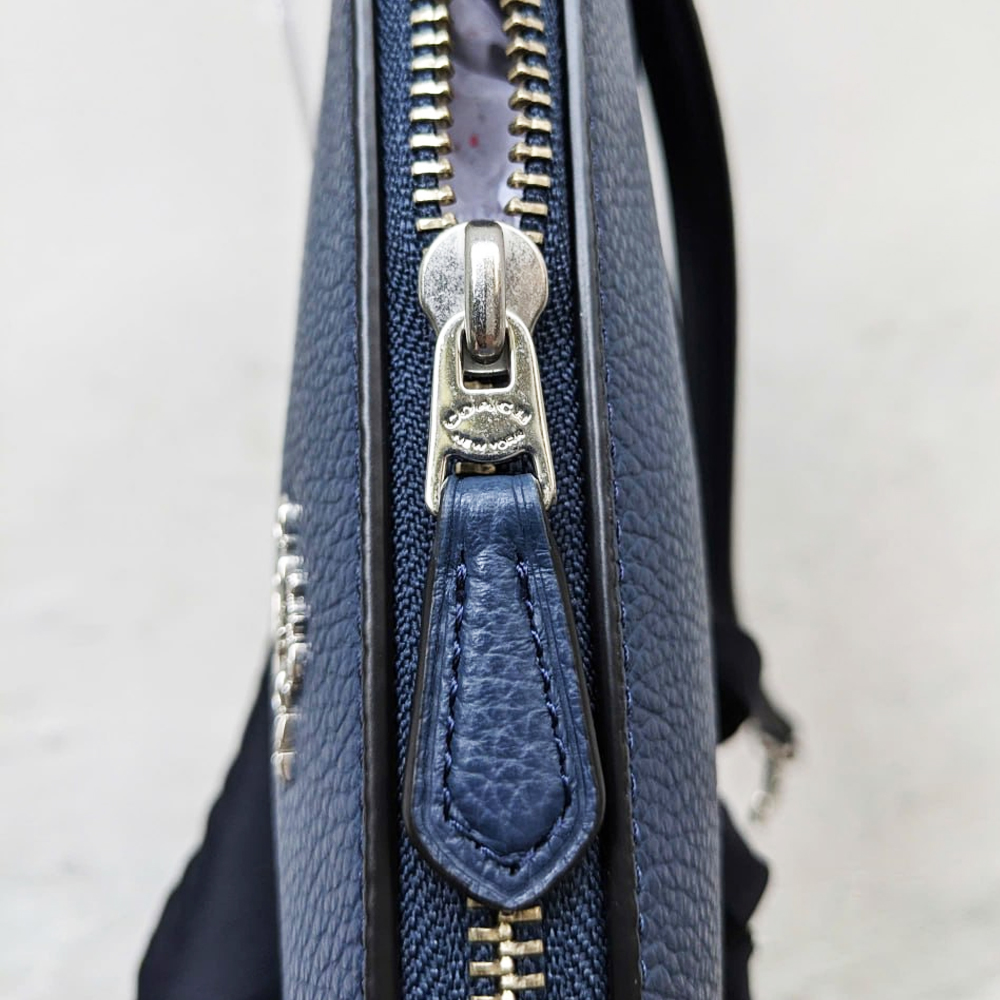 Coach C1985 SVBLK Nolita 19 Leather Silver Denim 6.jpg