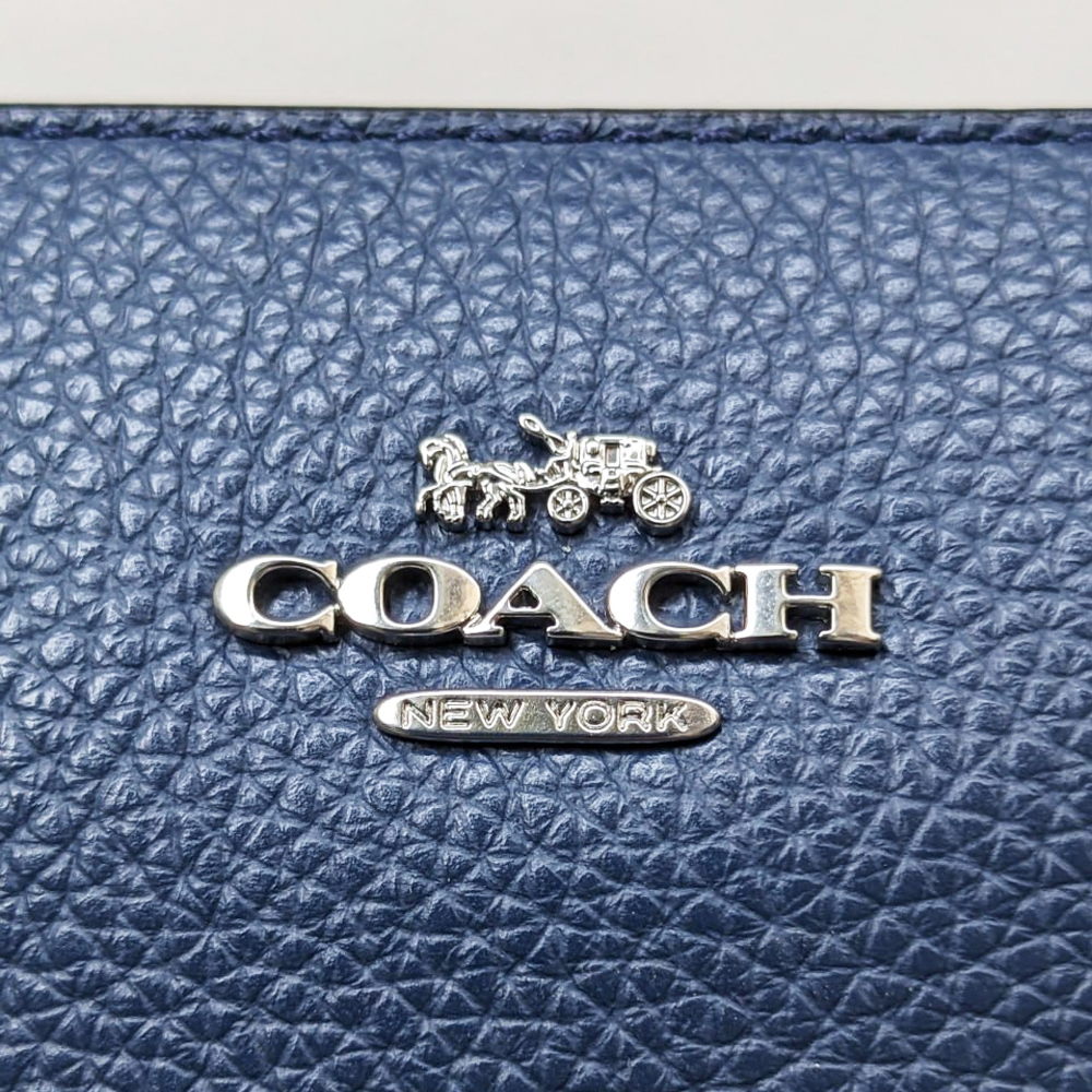 Coach C1985 SVBLK Nolita 19 Leather Silver Denim 6.jpg
