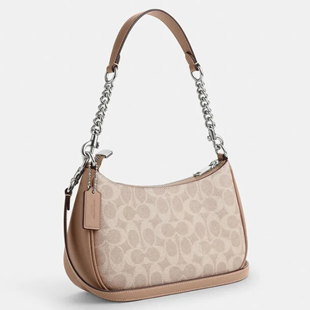 Coach CV933 Teri Shoulder Bag Signature Canvas Sand Taupe 1.jpg