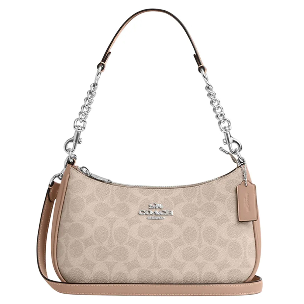 Coach CV933 Teri Shoulder Bag Signature Canvas Sand Taupe 1.jpg