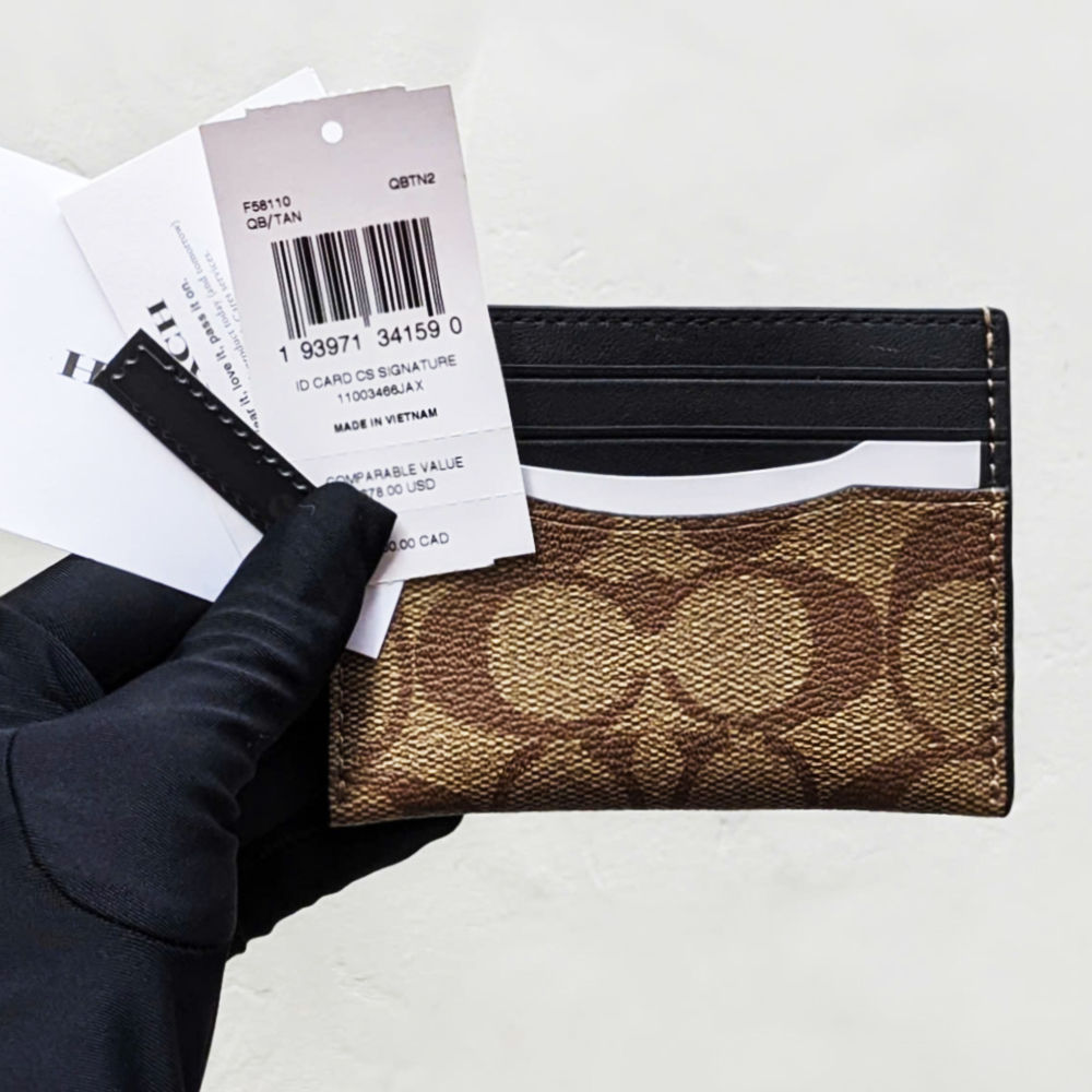 Coach F58110 Slim ID Card Case Khaki 6.jpg