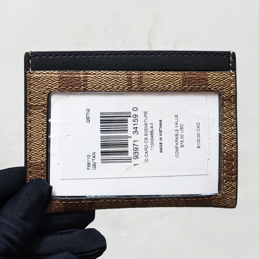 Coach F58110 Slim ID Card Case Khaki 6.jpg