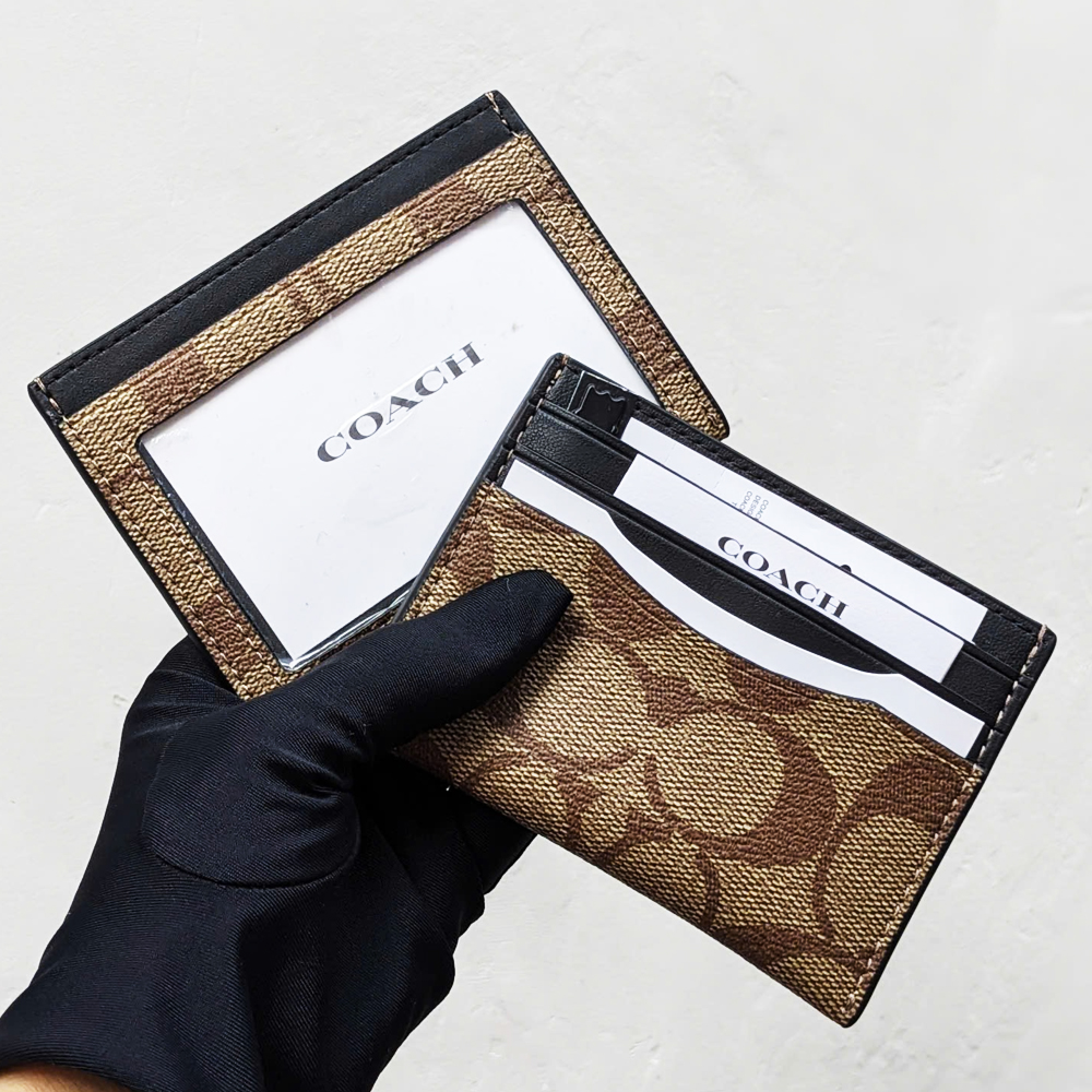 Coach F58110 Slim ID Card Case Khaki 6.jpg