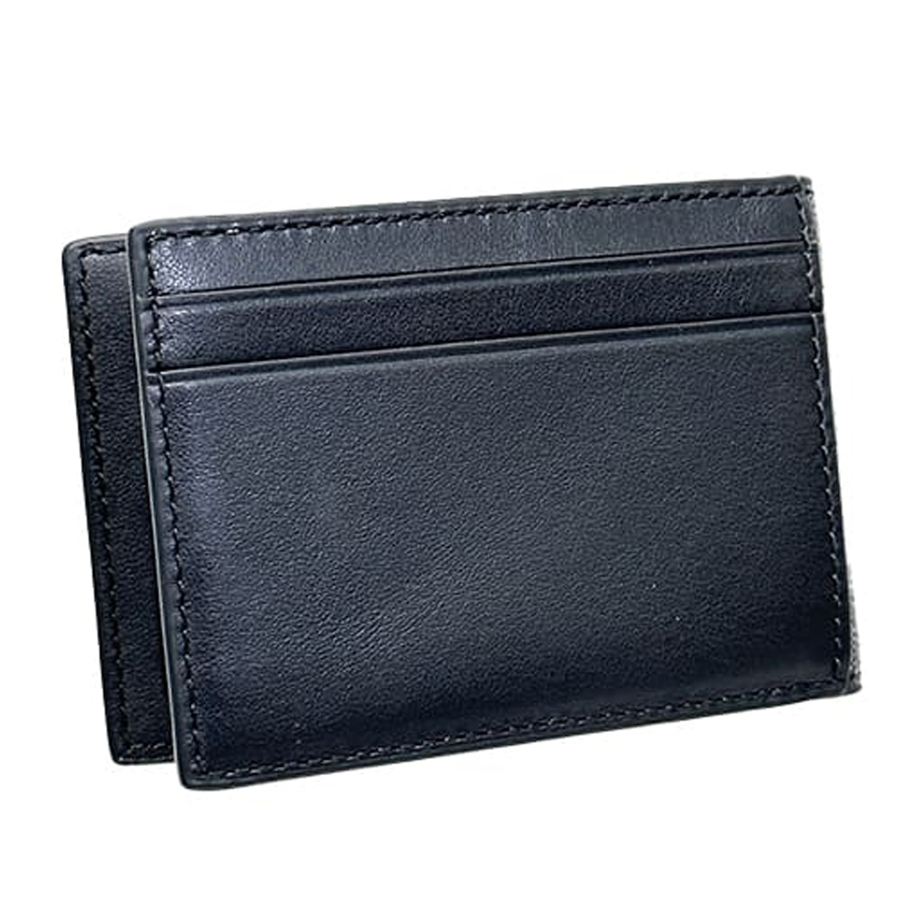 Coach CM166 Compact Billfold Coated Canvas Wallet Charcoal Black 1.jpg
