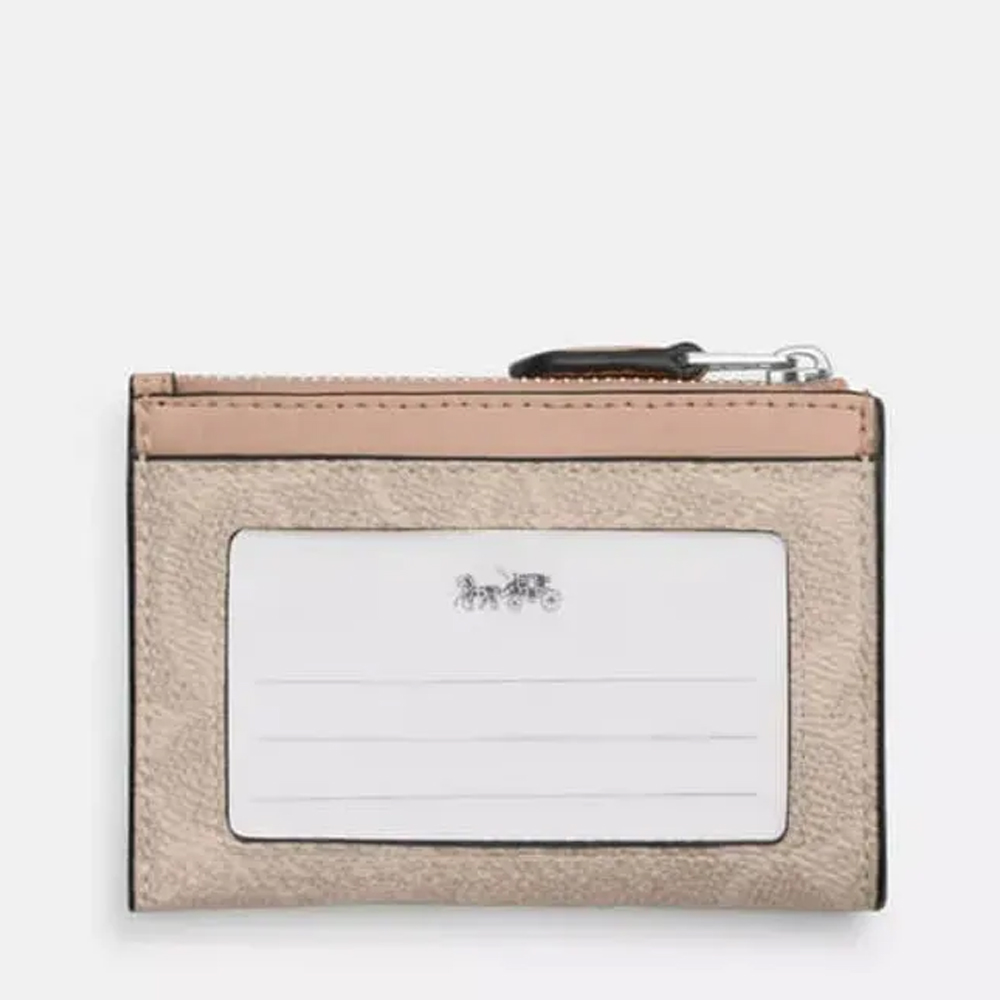Coach CW870 Mini Skinny Id Case In Signature Canvas Sand Taupe 1.jpg