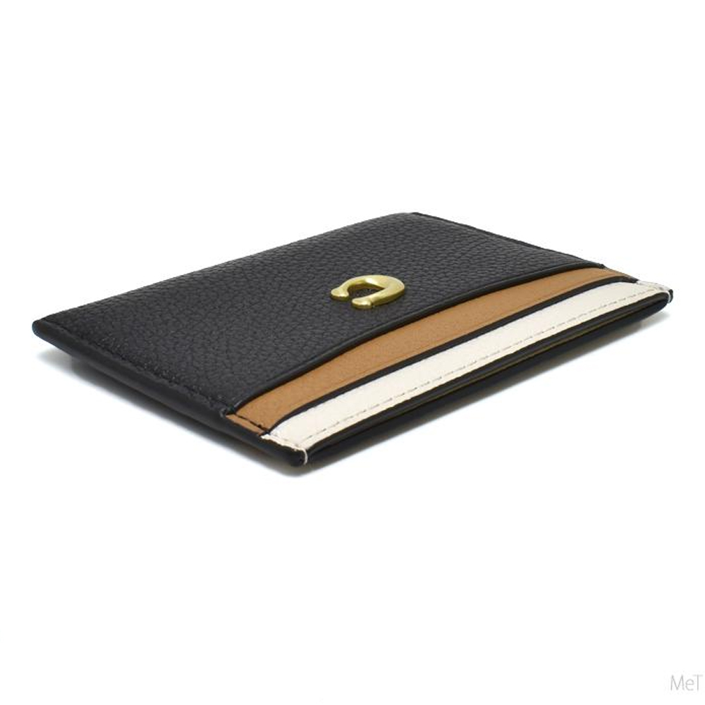 Coach CZ144 Essential Card Case In Colorblock Black 21.jpg