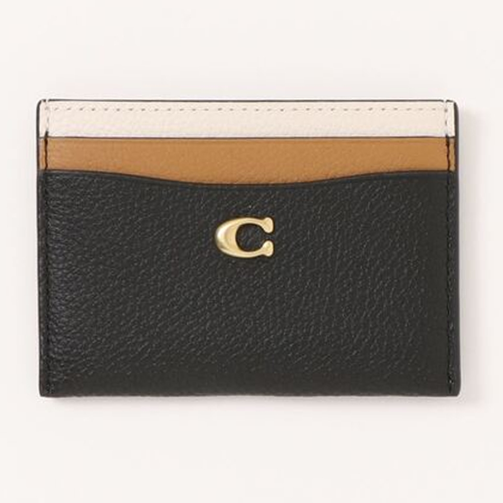 Coach CZ144 Essential Card Case In Colorblock Black 21.jpg