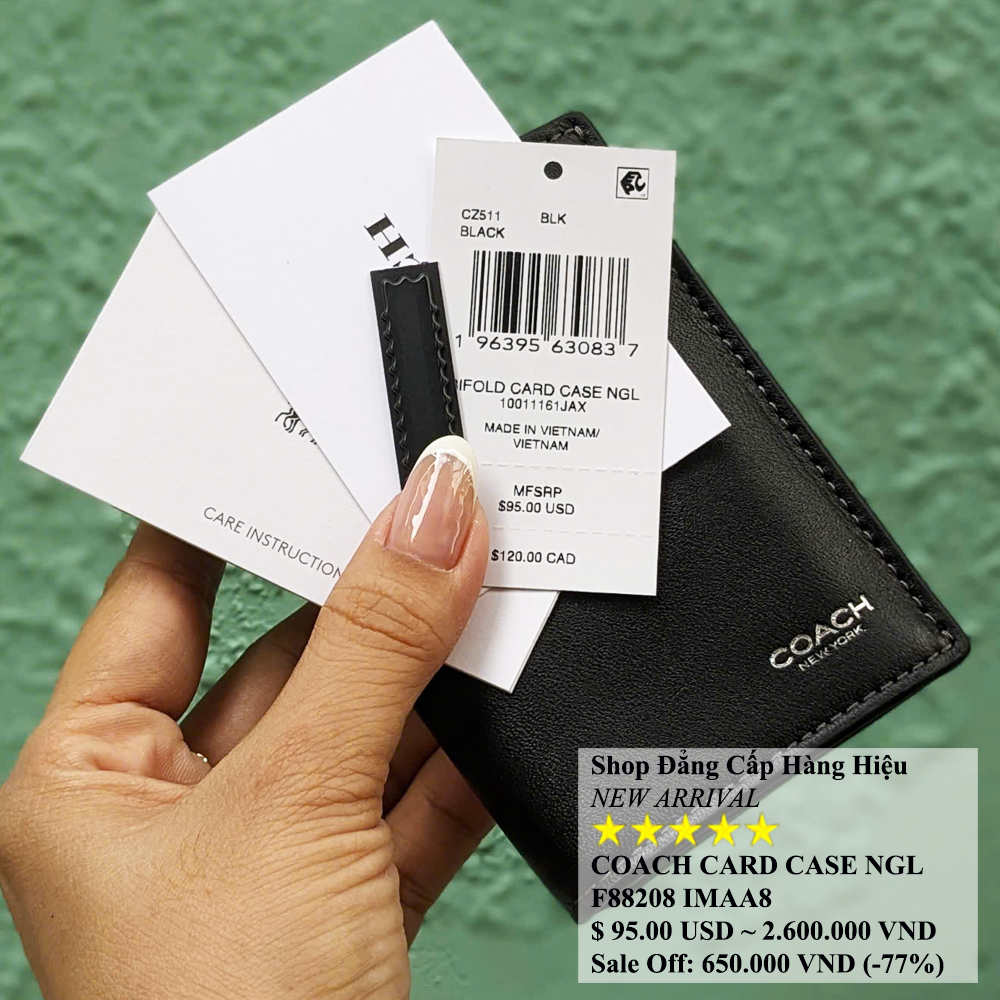 Coach CZ511 Bifold Card Case NGL Black 11.jpg
