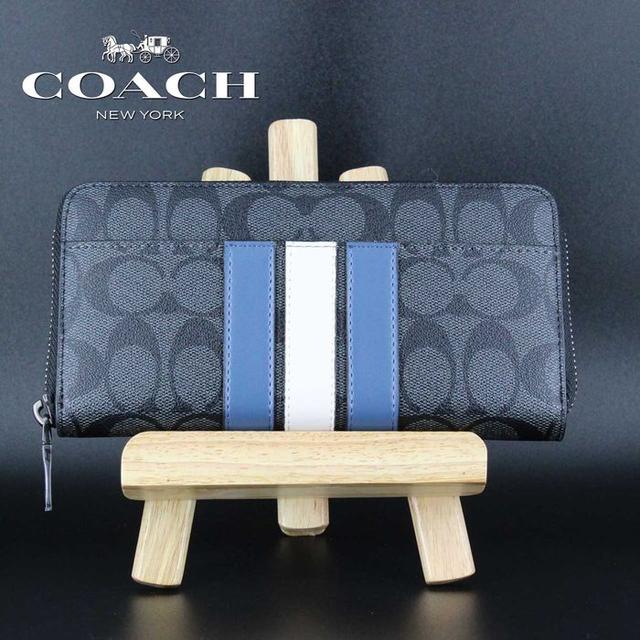 Coach F26070 Preorder Varsity Blue Stripe Signature Canvas 21.jpg