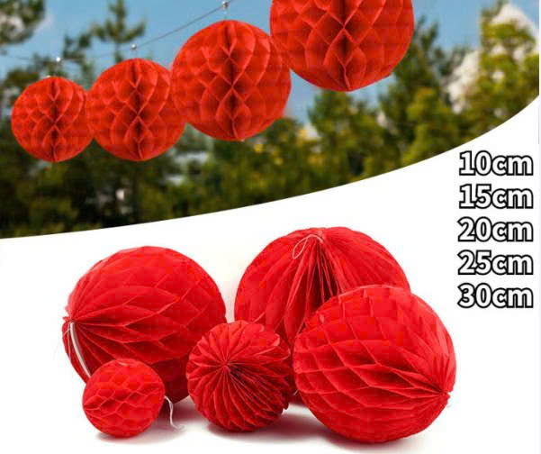Cầu tổ ong GIẤY ĐỎ 20cm ( số 8)