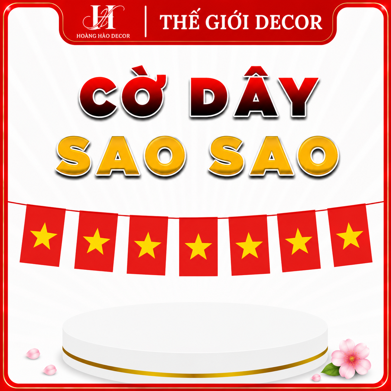 Cờ dây sao sao vải phi bóng L1