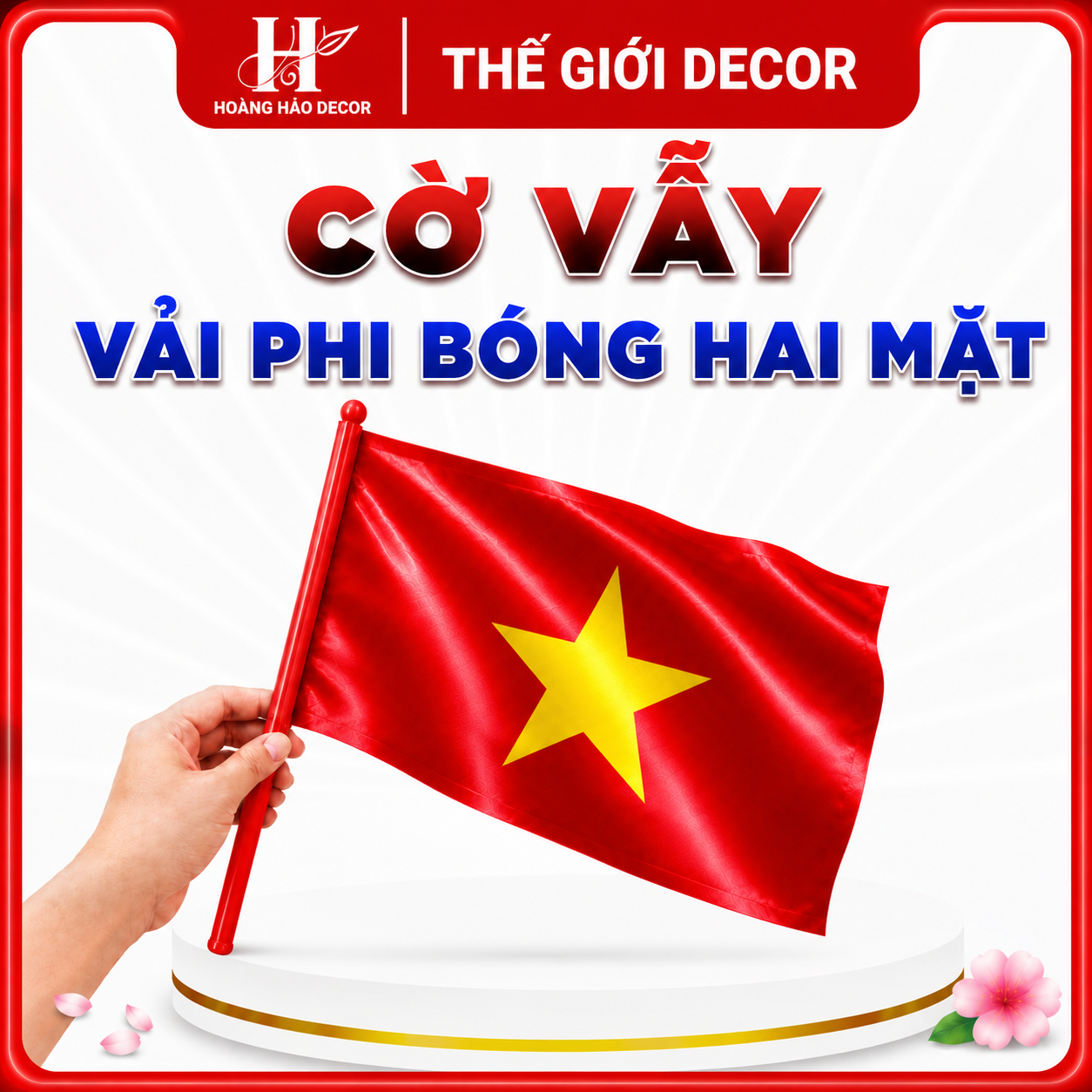 Cờ vẫy cầm tay