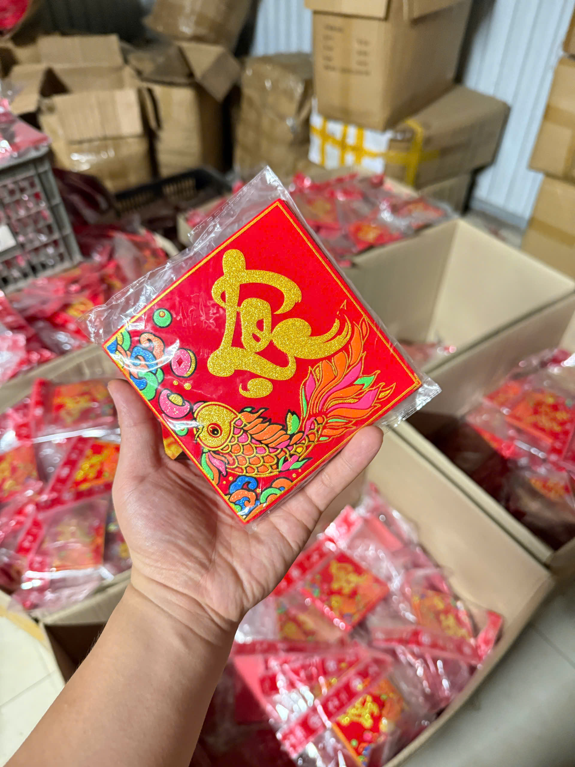 Dán dưa VẢI NHUNG có decal L2 12x12cm ( túi 10 tờ ) mix chữ