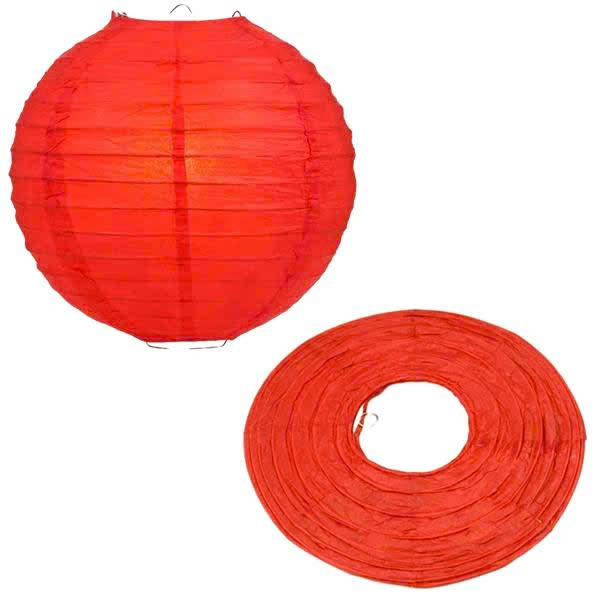 Đèn lồng GIẤY tròn không tua