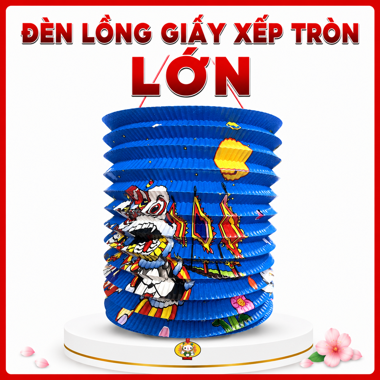 Đèn lồng giấy xếp Tròn