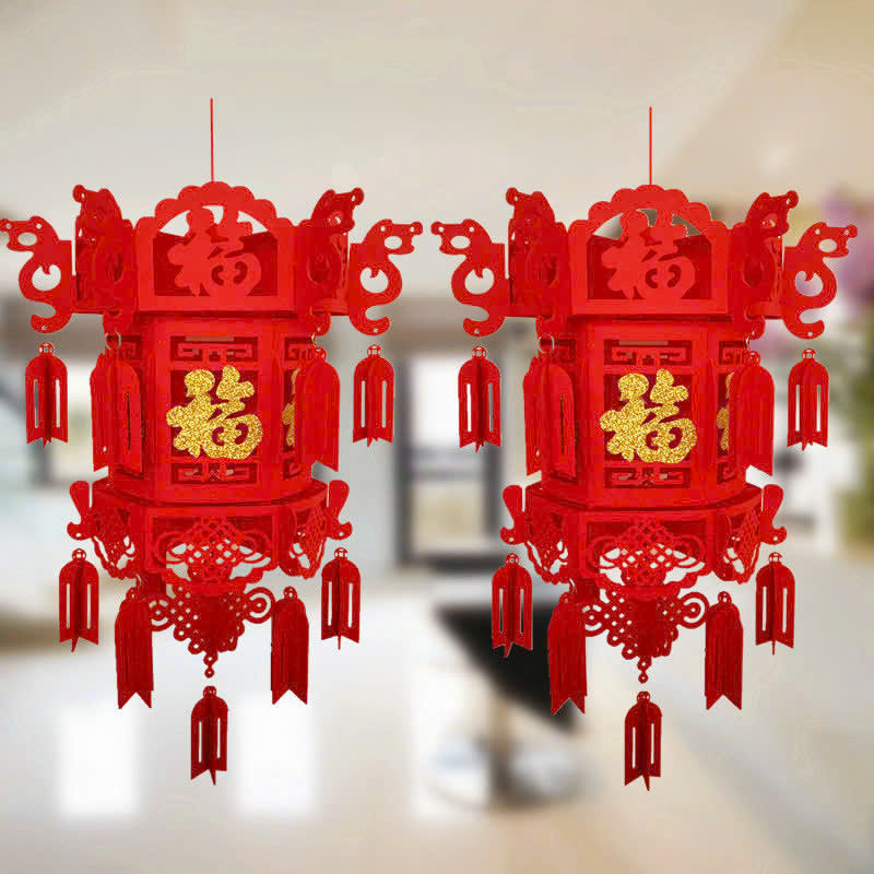 Đèn lồng lục giác nỉ