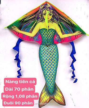 Diều nàng tiên cá (khung TRE)