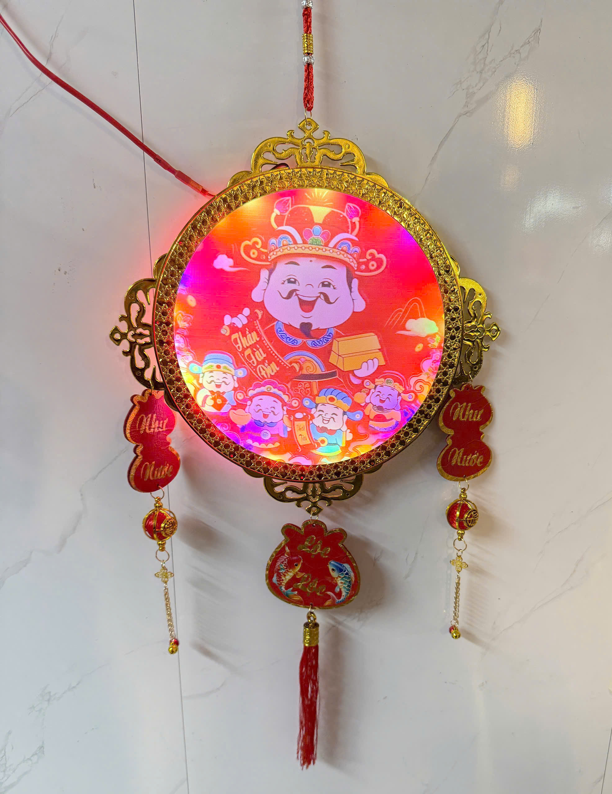 Khánh đèn thần tài đến 2 mặt