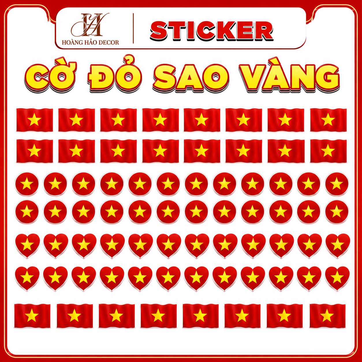 Stic mẫu mới 4 kiểu 1 tờ 82 miếng