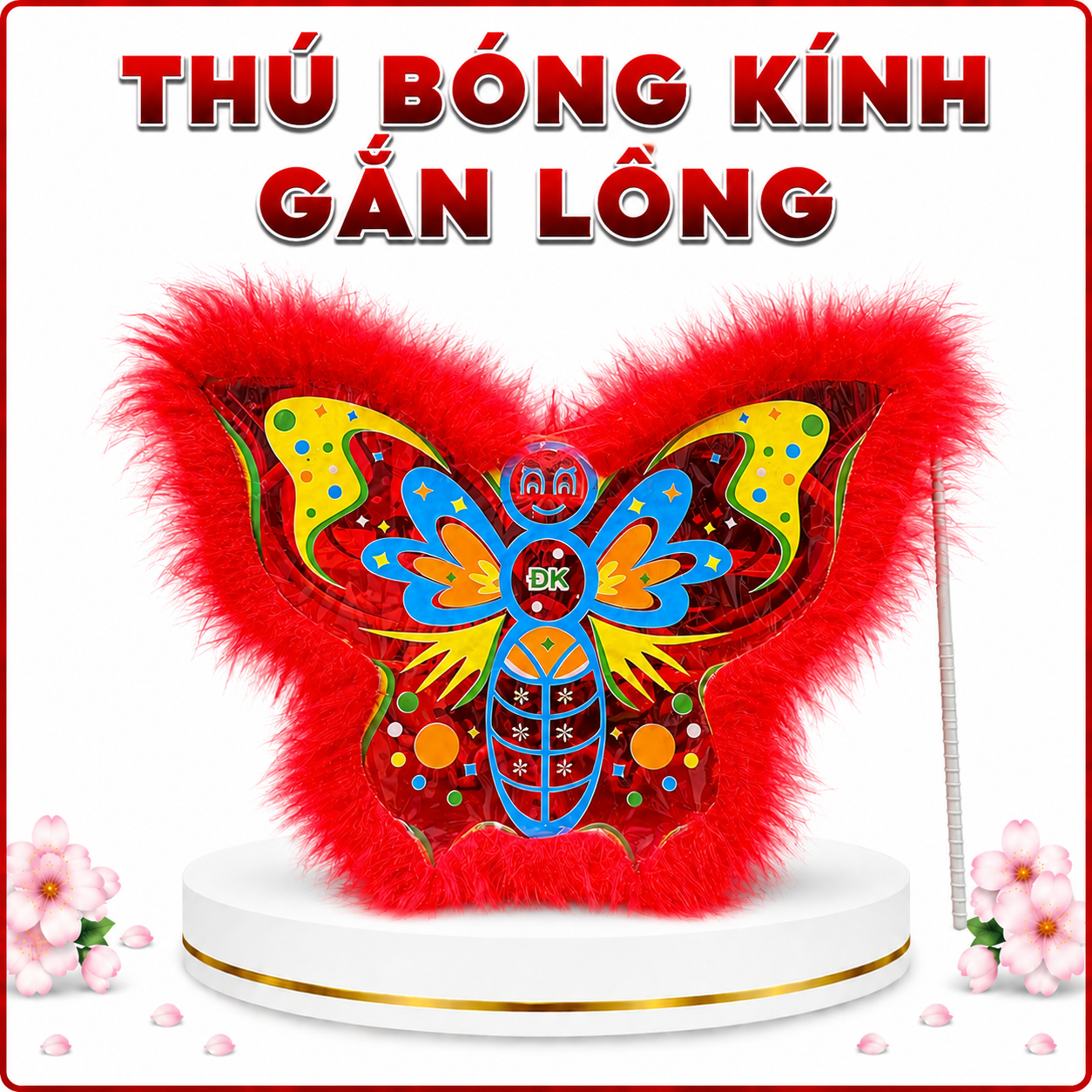 Thú bóng kính gắn lông