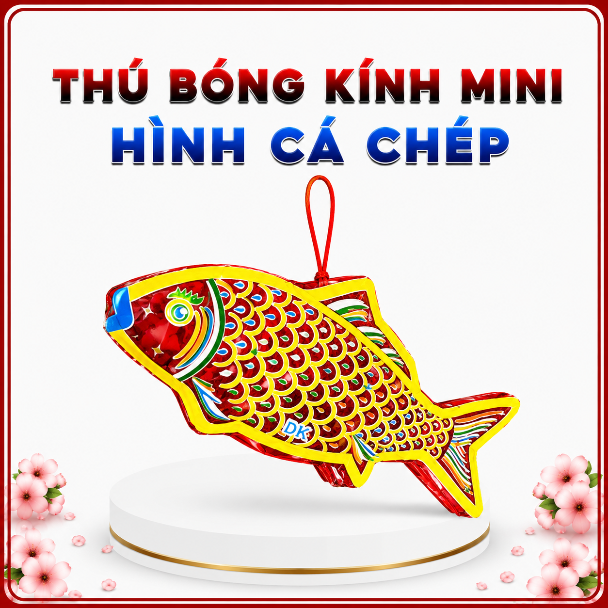 Thú bóng kính mini 10-12cm - Cá chép