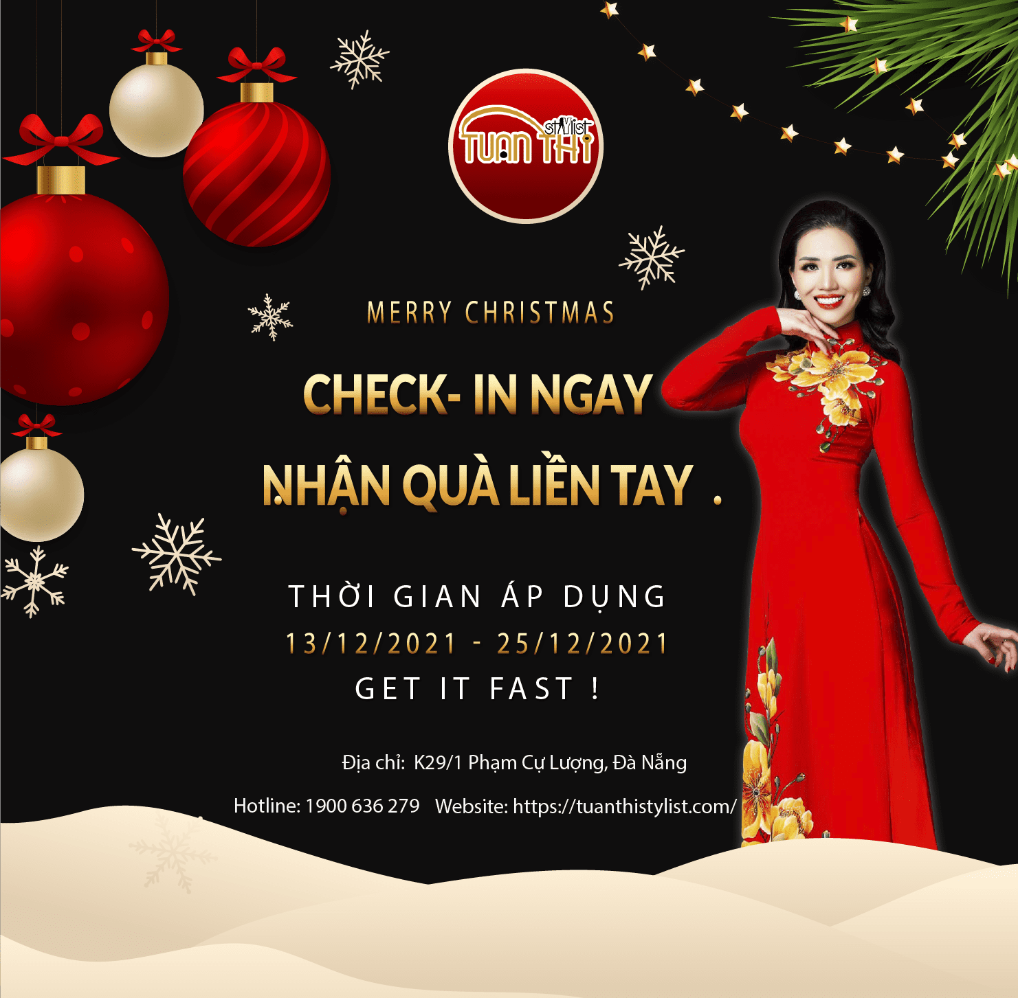 CHECK IN NGAY -  NHẬN QUÀ LIỀN TAY TỪ  ÁO DÀI TUẤN THI