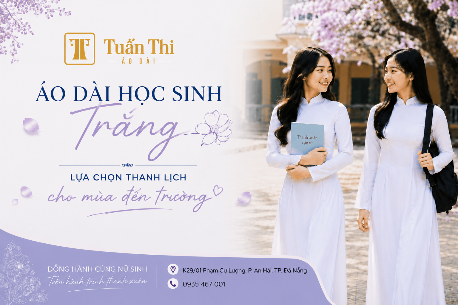 ÁO DÀI HỌC SINH TRẮNG - LỰA CHỌN THANH LỊCH CHO MÙA ĐẾN TRƯỜNG