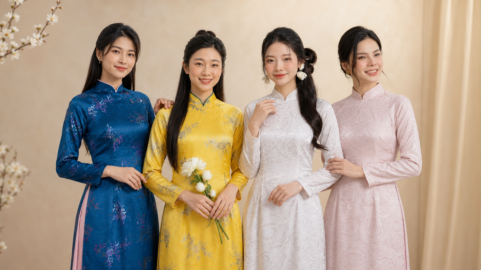 Bộ Tứ Lụa 5D - Mỗi sắc màu, một khí chất