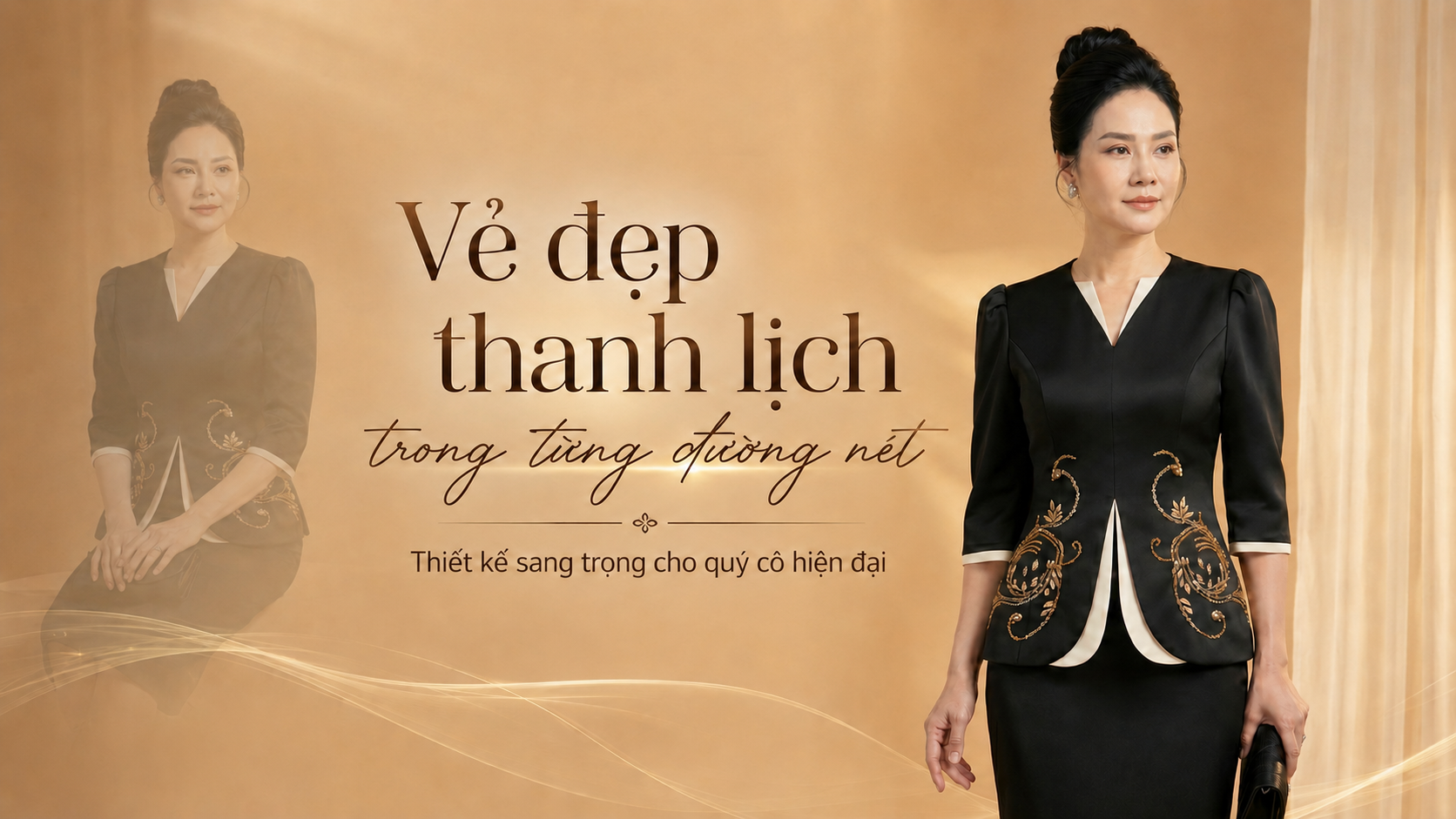 Vest nữ đen đính đá - Khi sự tối giản tạo nên nét sang trọng
