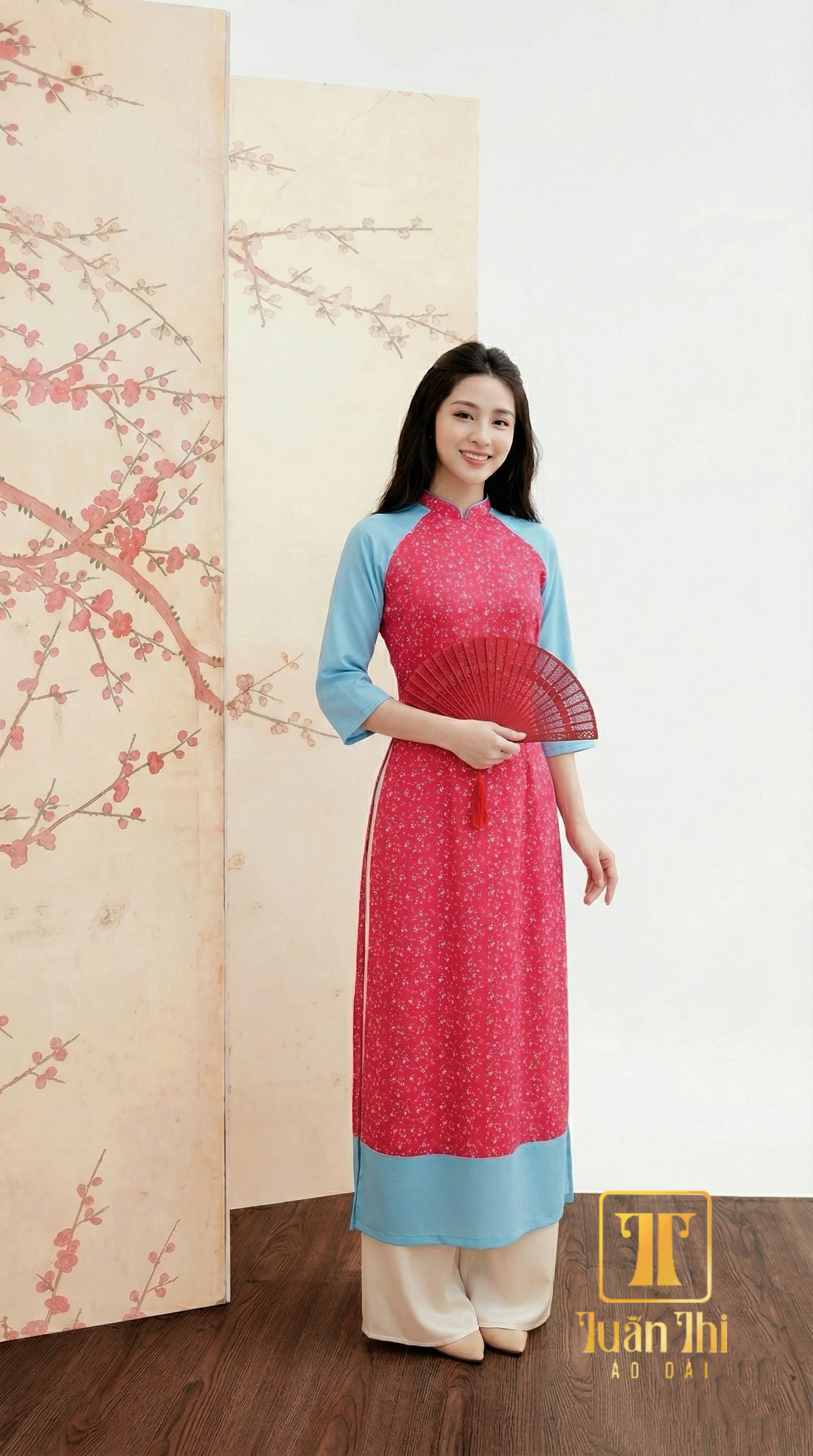 ADCT Hoa nhí hồng phối xanh
