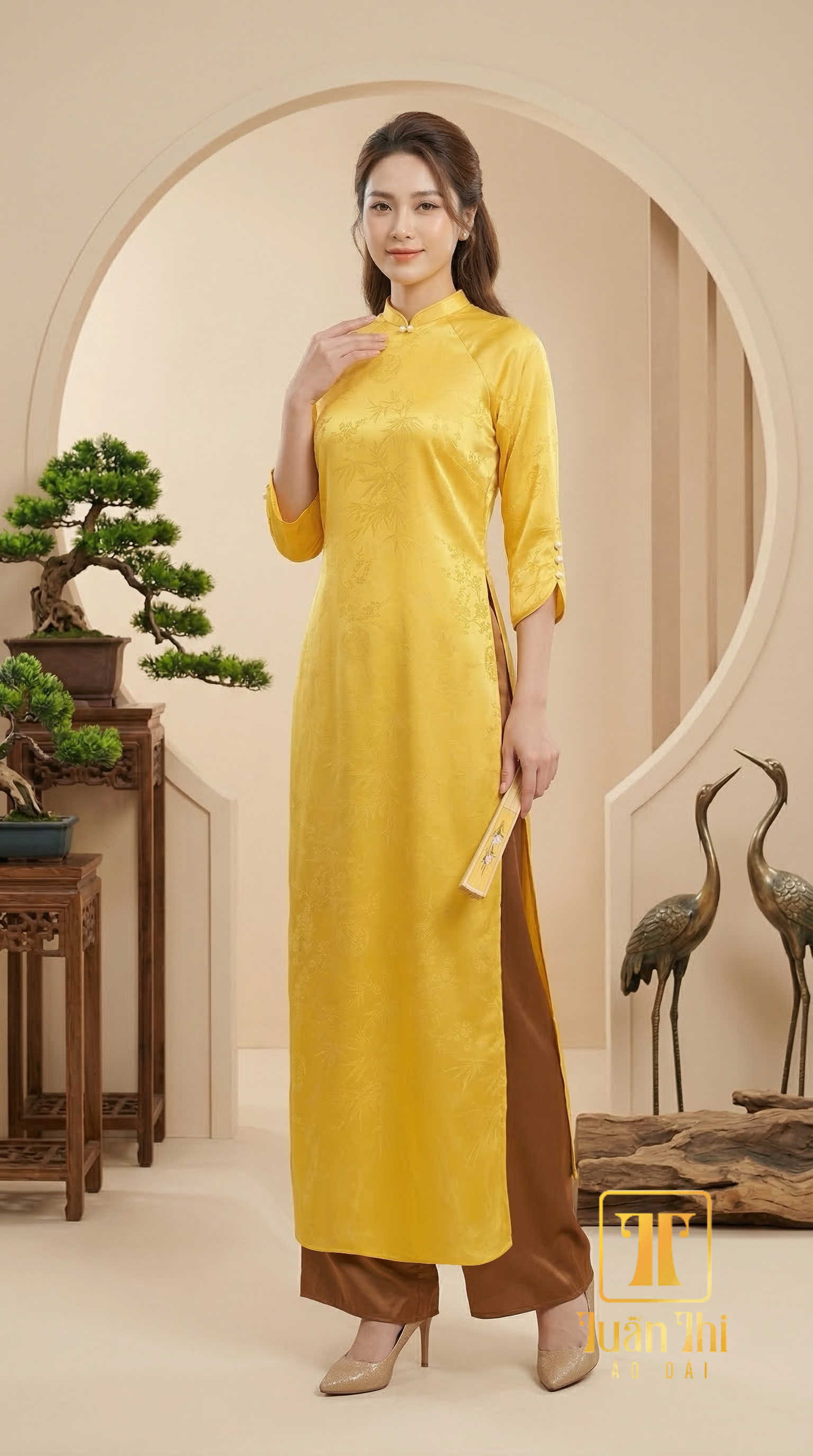 ADCT Lụa 5D vàng
