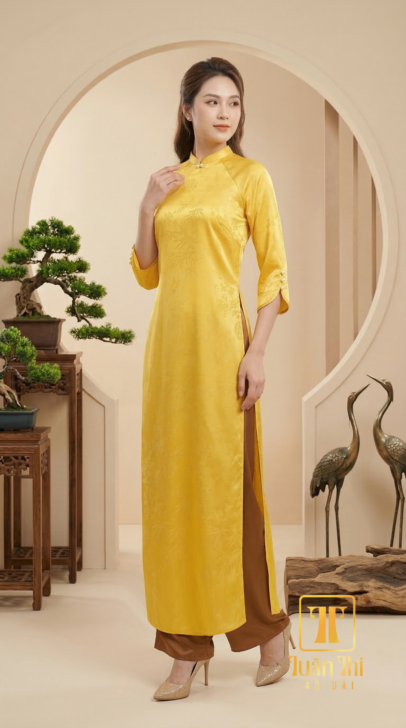 ADCT Lụa 5D vàng
