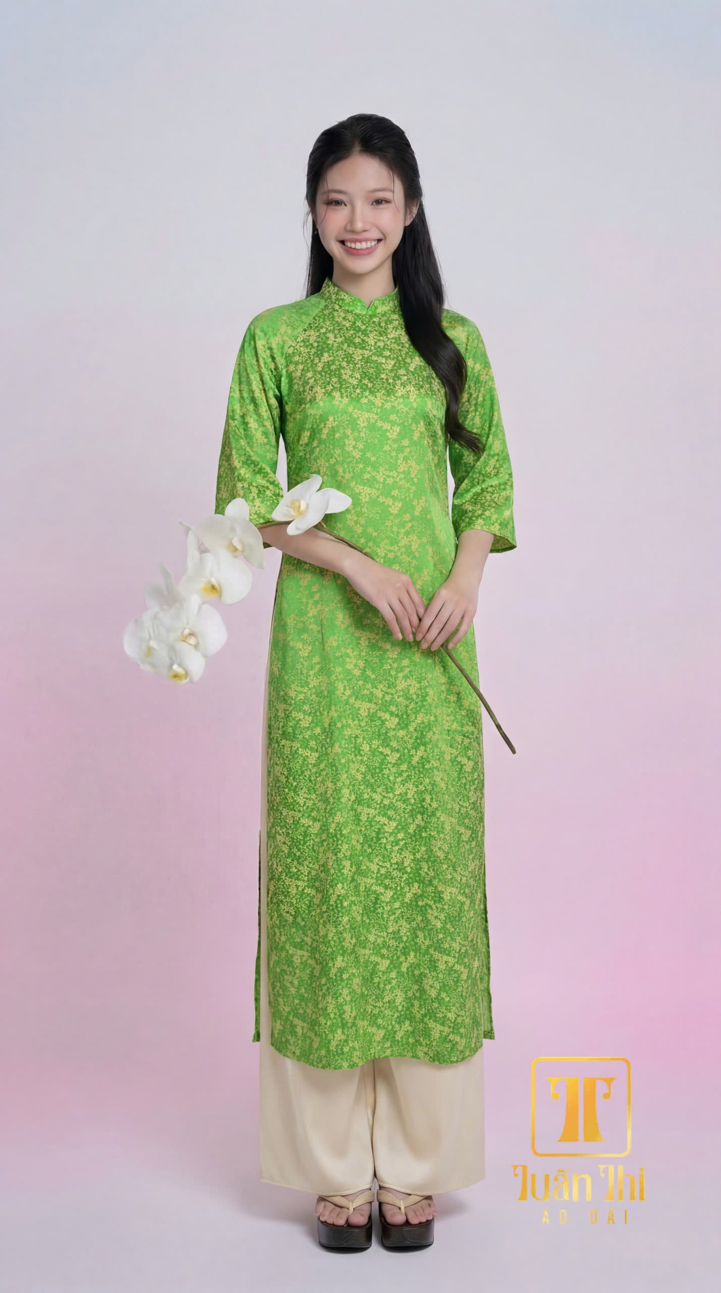 ADCT Xanh cốm hoa nhí xinh