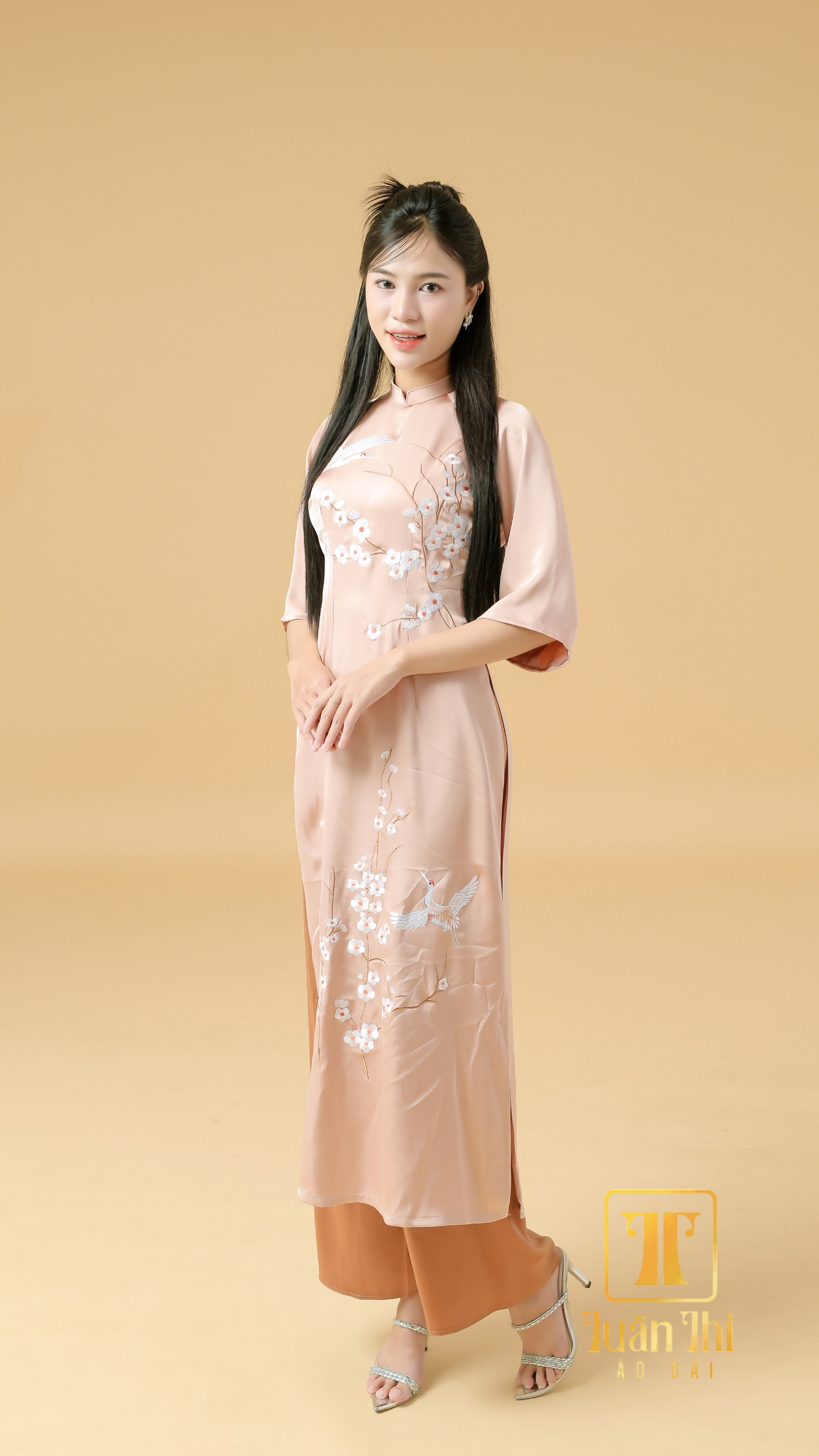 ADGD Be thêu chim hoa