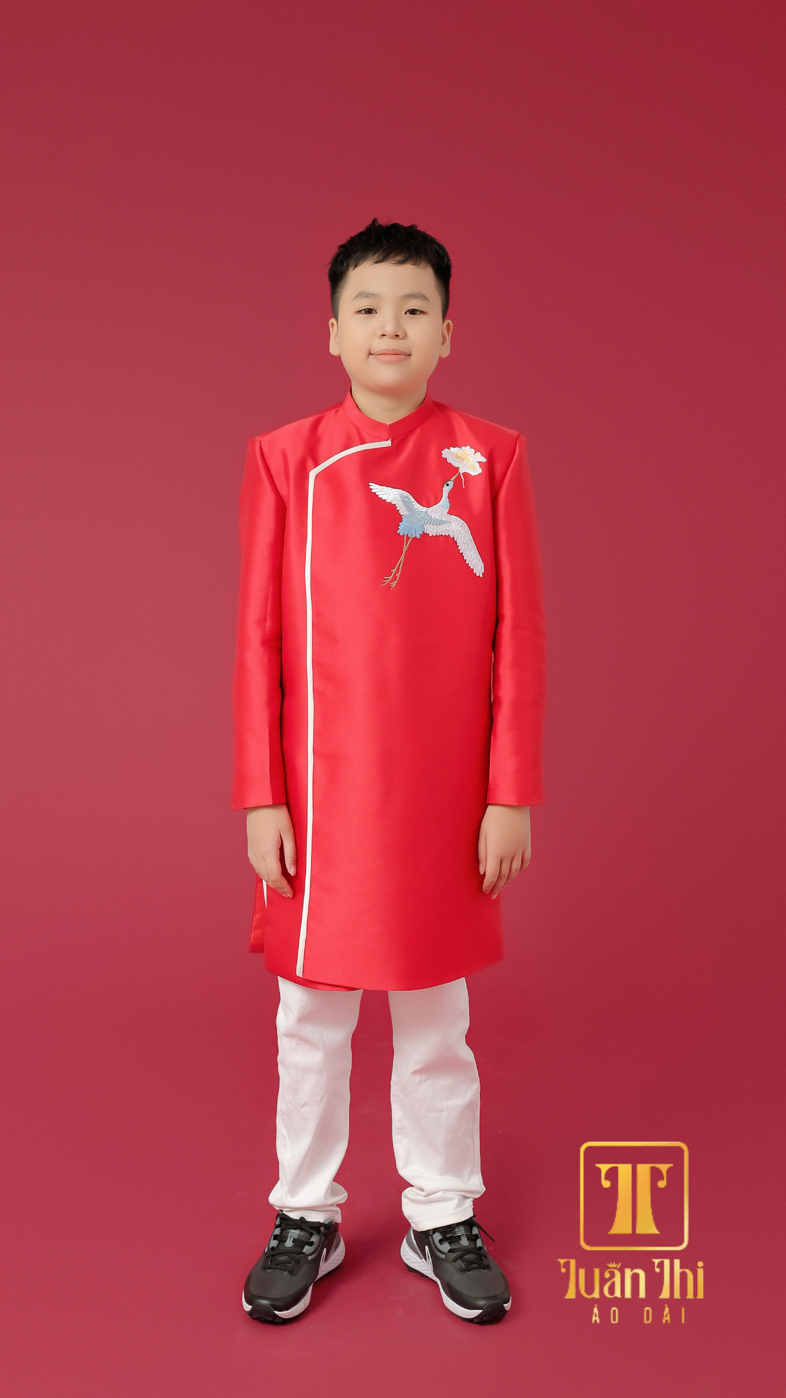 ADGD Đỏ thêu chim hoa