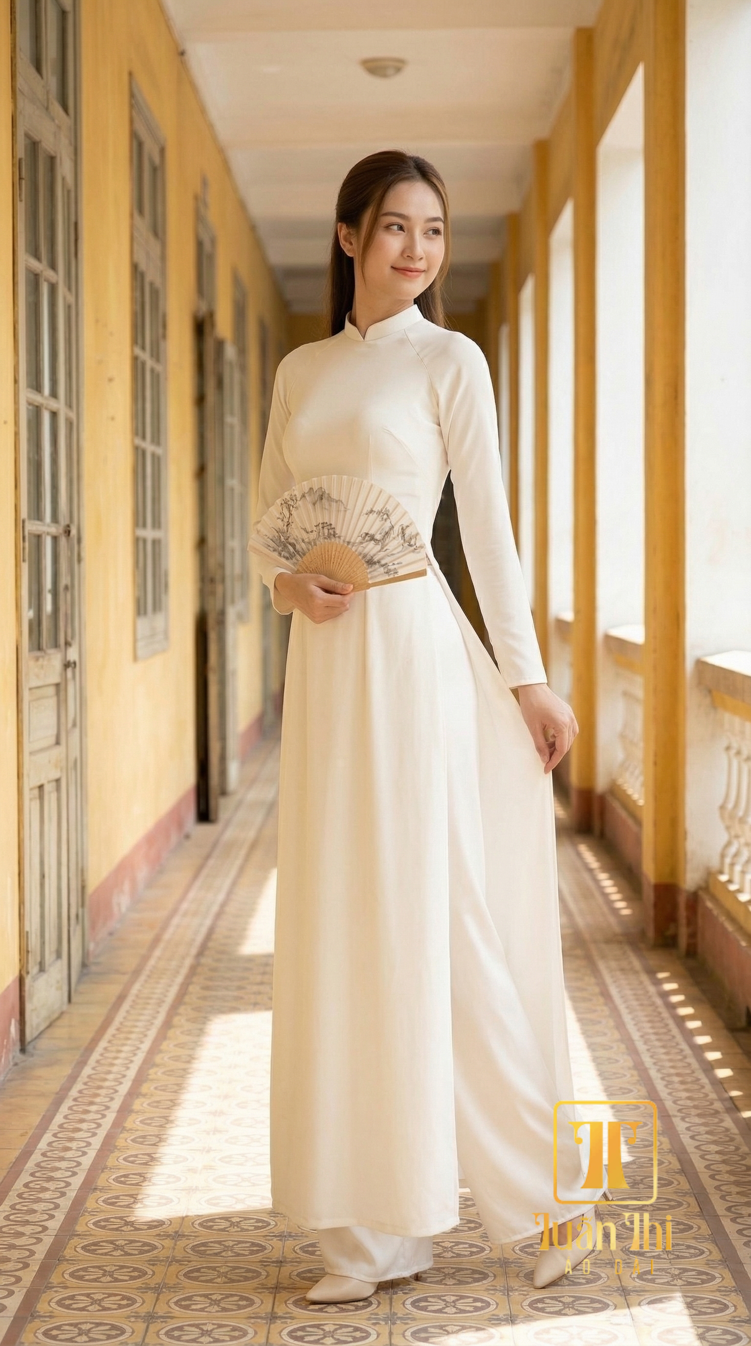 ADHS Lụa tằm trắng kem