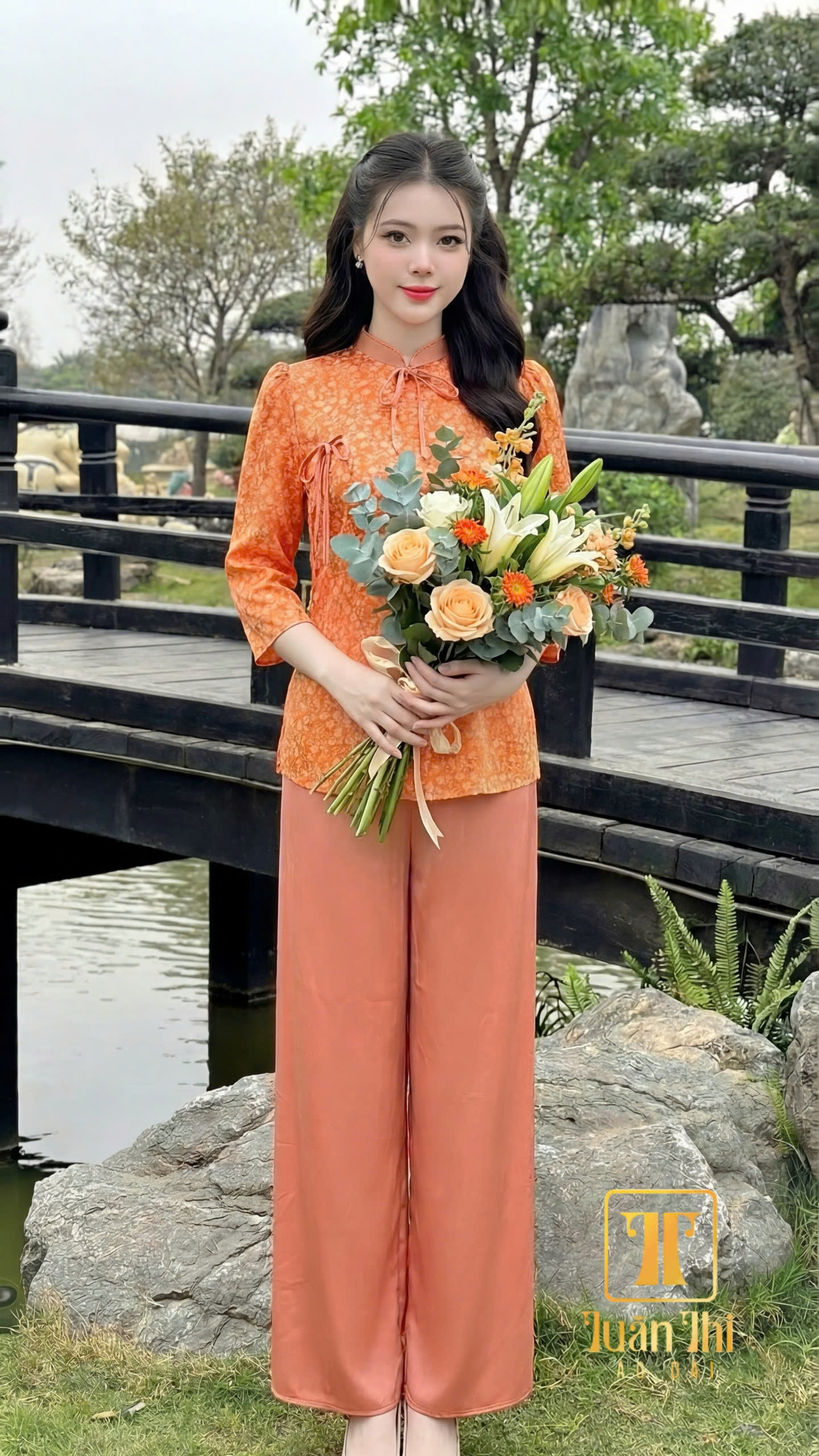 PP Cam hoa nhí nơ dây