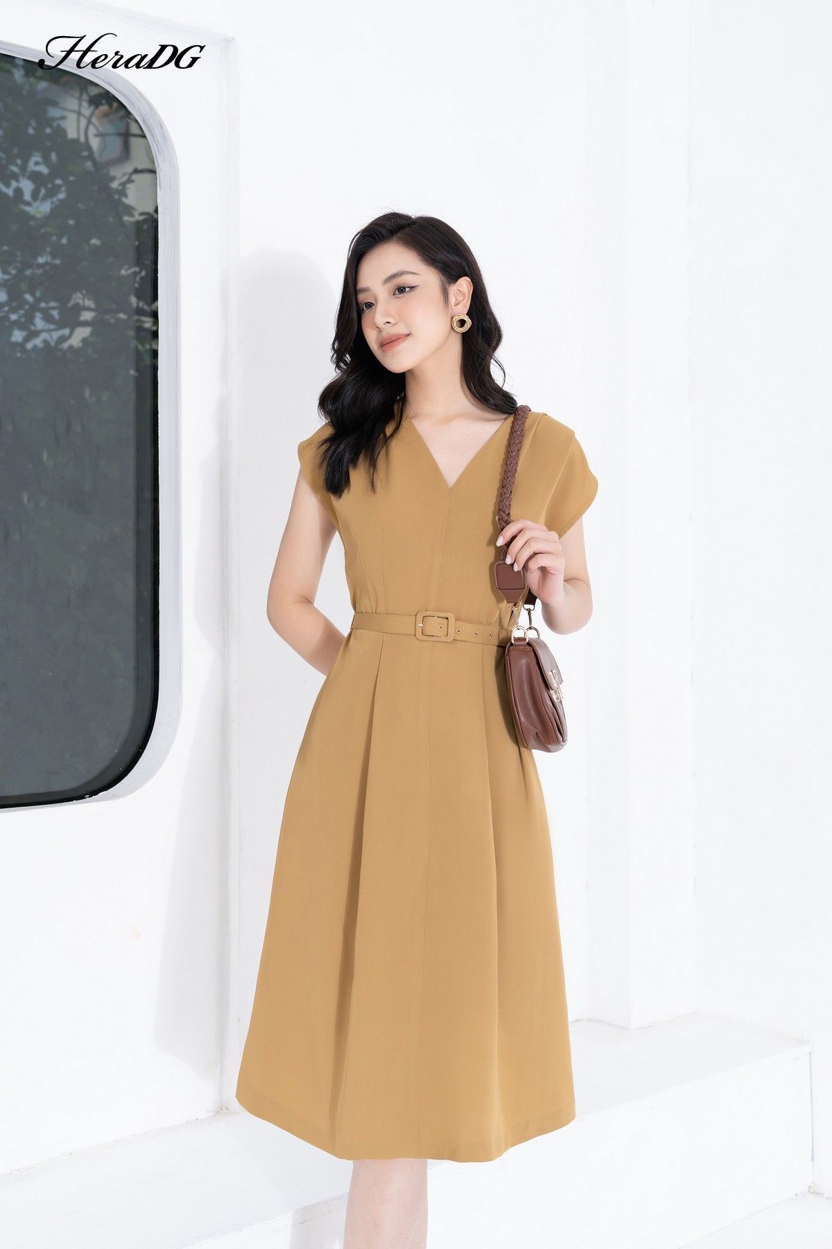 Đầm suông vai chờm/SDPBB3187/Hera13