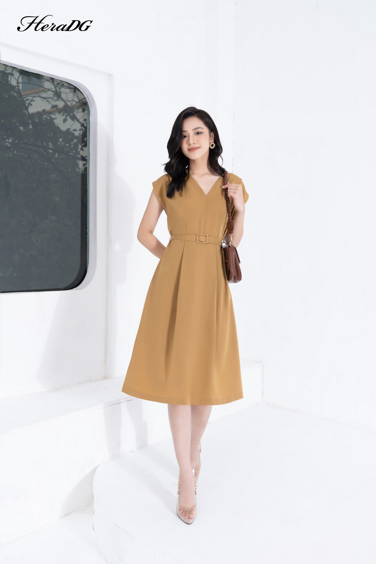 Đầm suông vai chờm/SDPBB3187/Hera13
