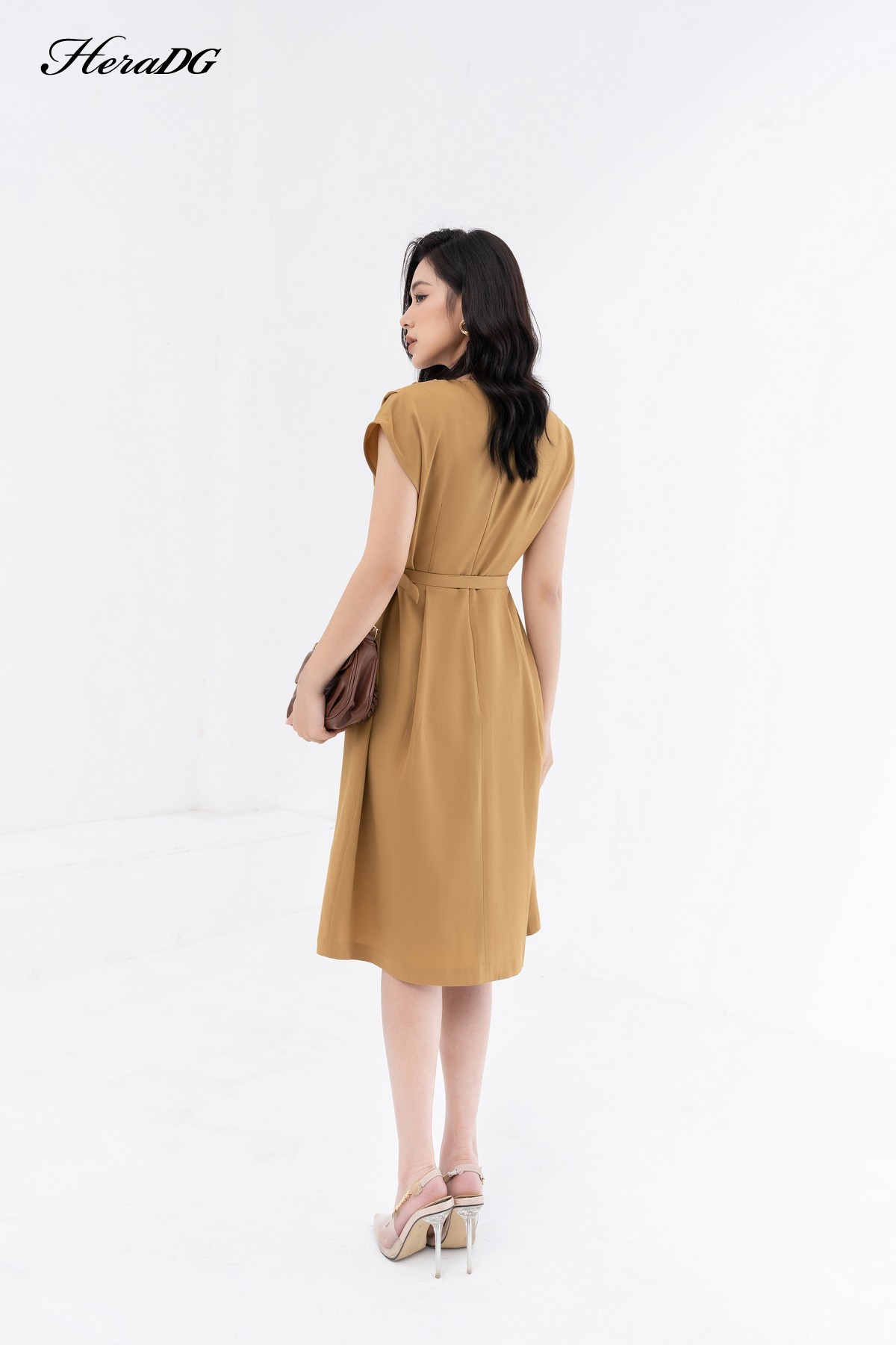 Đầm suông vai chờm/SDPBB3187/Hera13