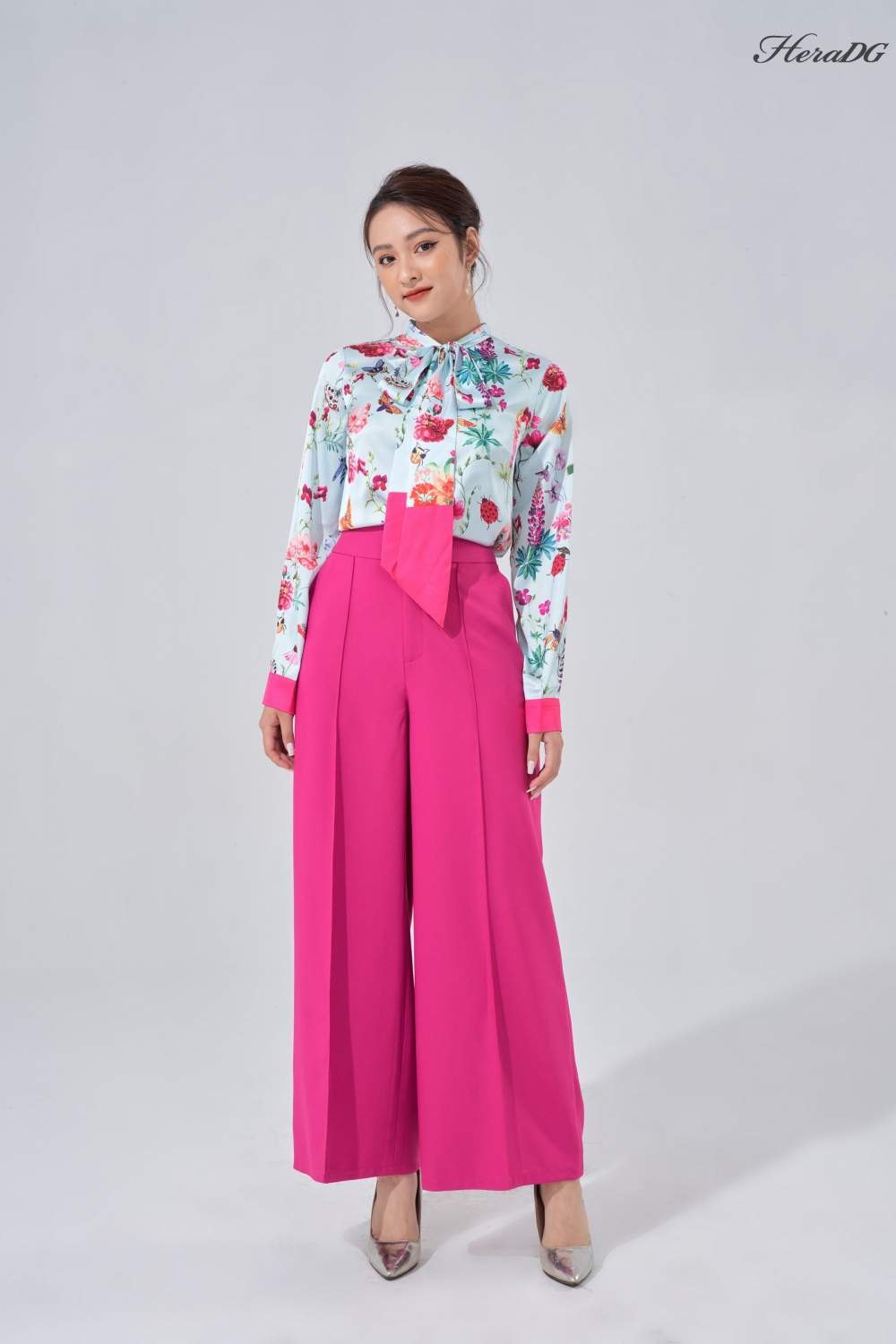 Áo sơ mi dây nơ cổ/SASBA005/BST01.2021