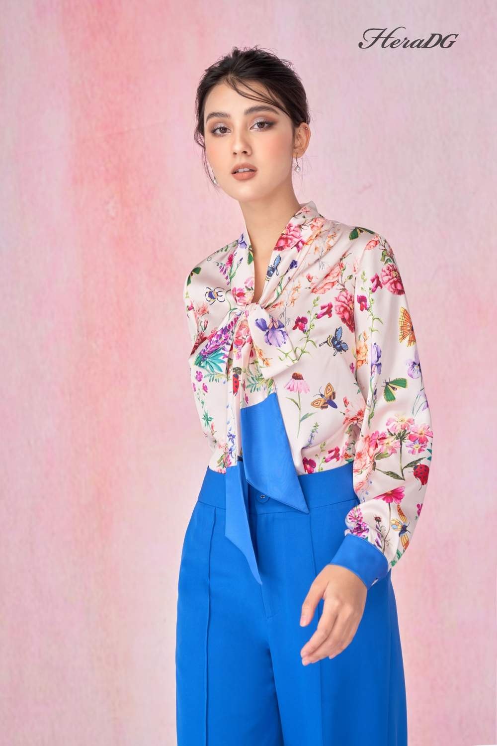 Áo sơ mi dây nơ cổ/SASBA005/BST01.2021