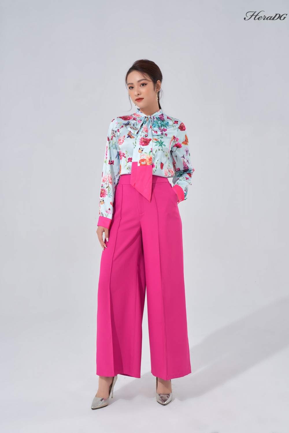 Áo sơ mi dây nơ cổ/SASBA005/BST01.2021